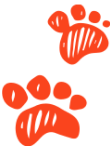 Pawprints drawing