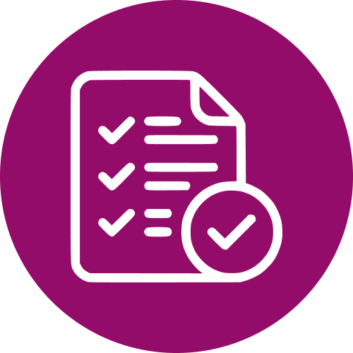 Clipboard with a checkmark